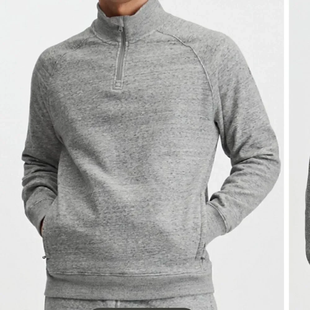 Fabletics | The Go-To Quarter Zip in Mid Grey Heather | L